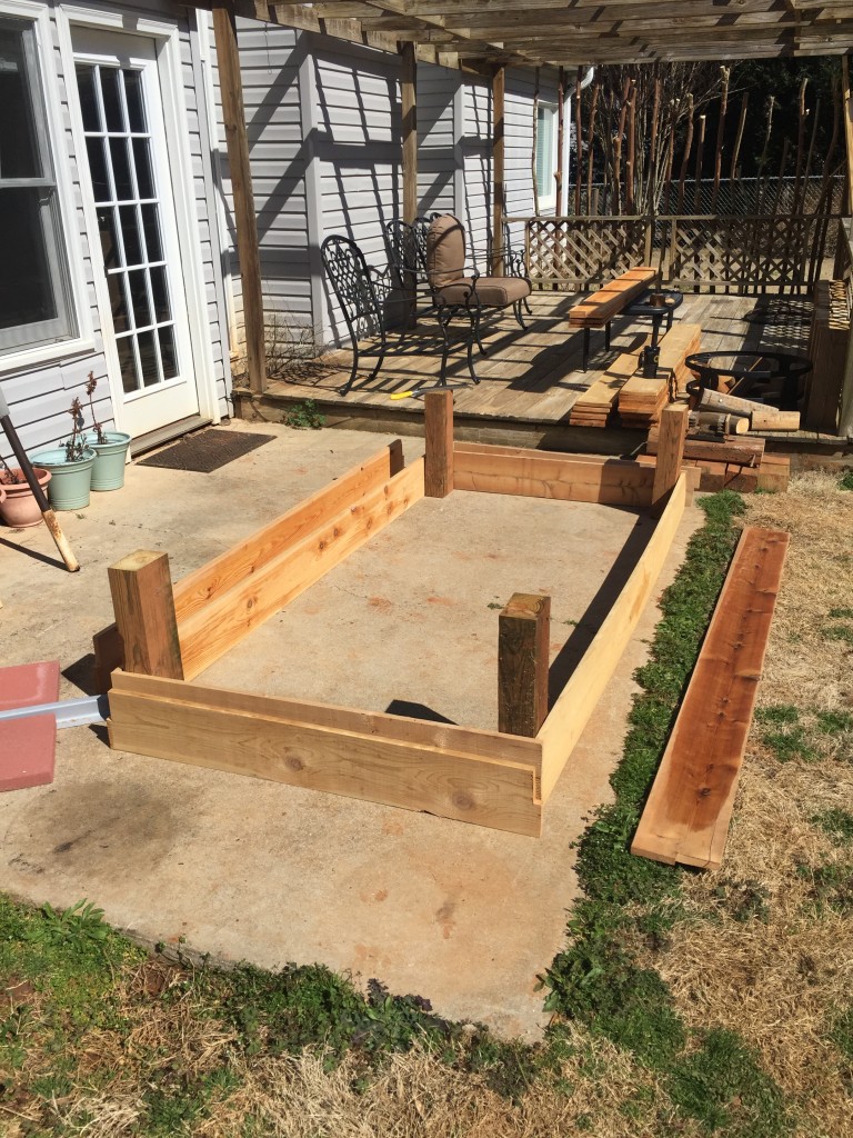 DIY raised garden bed