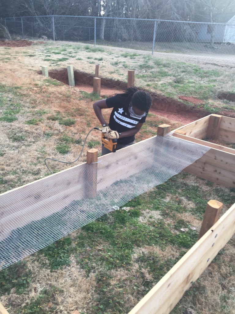 DIY raised garden bed