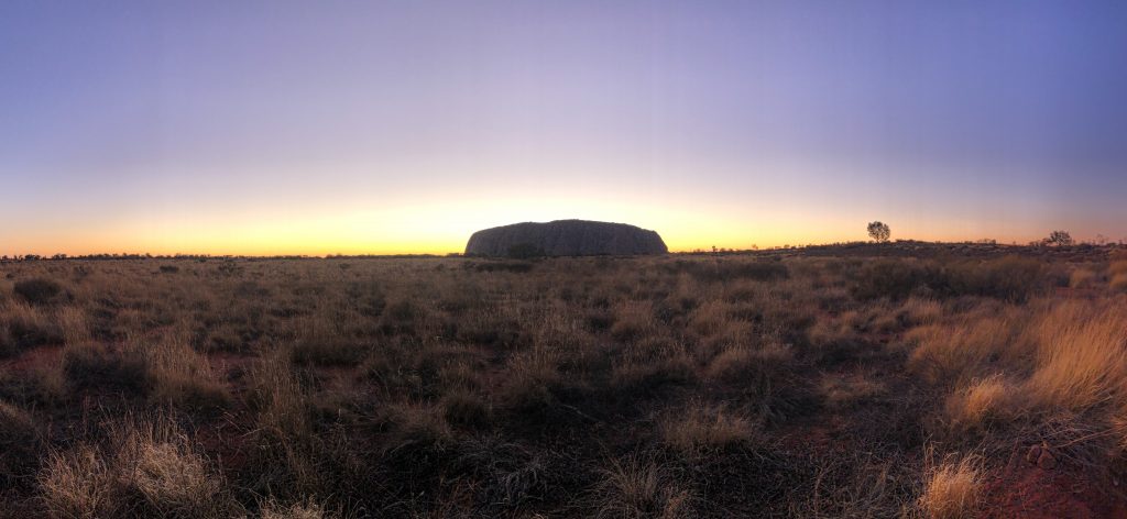sunrise at Uluru capture by fitness travel blogger Erica Rascon