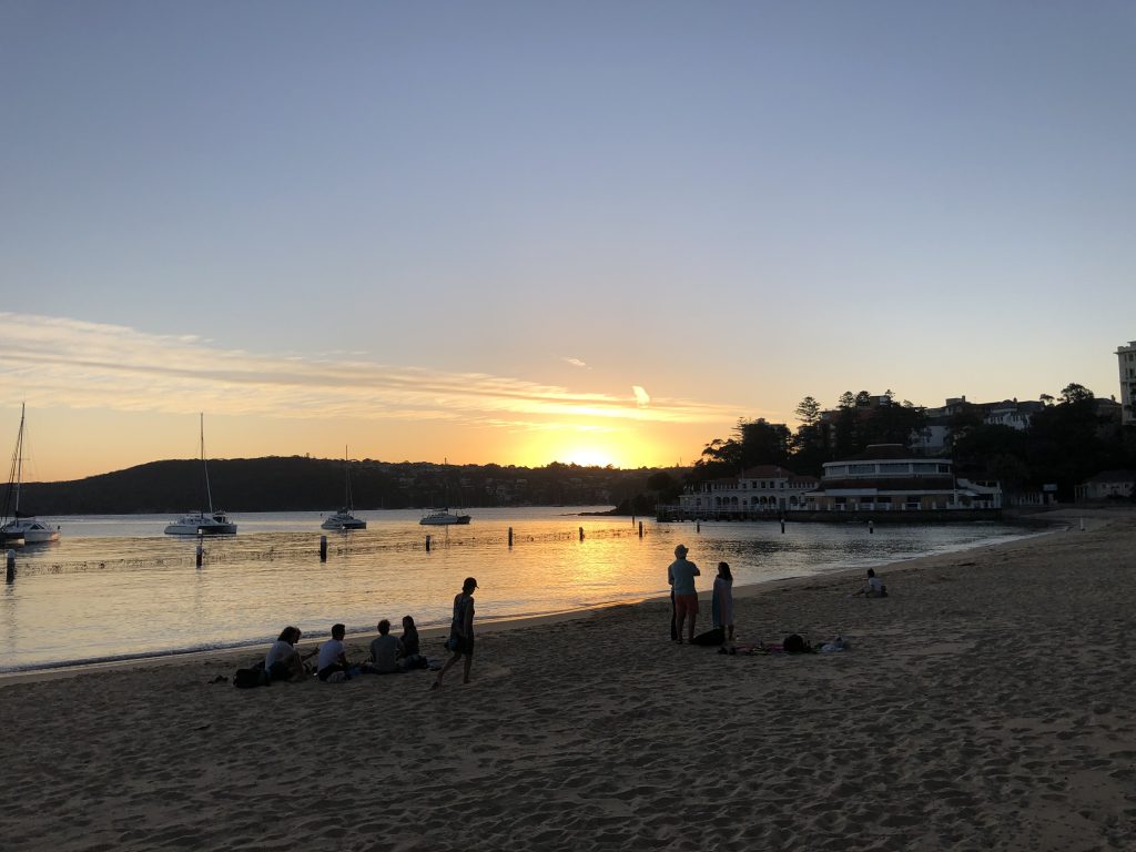best place to watch sunset in Manly Beach Australia