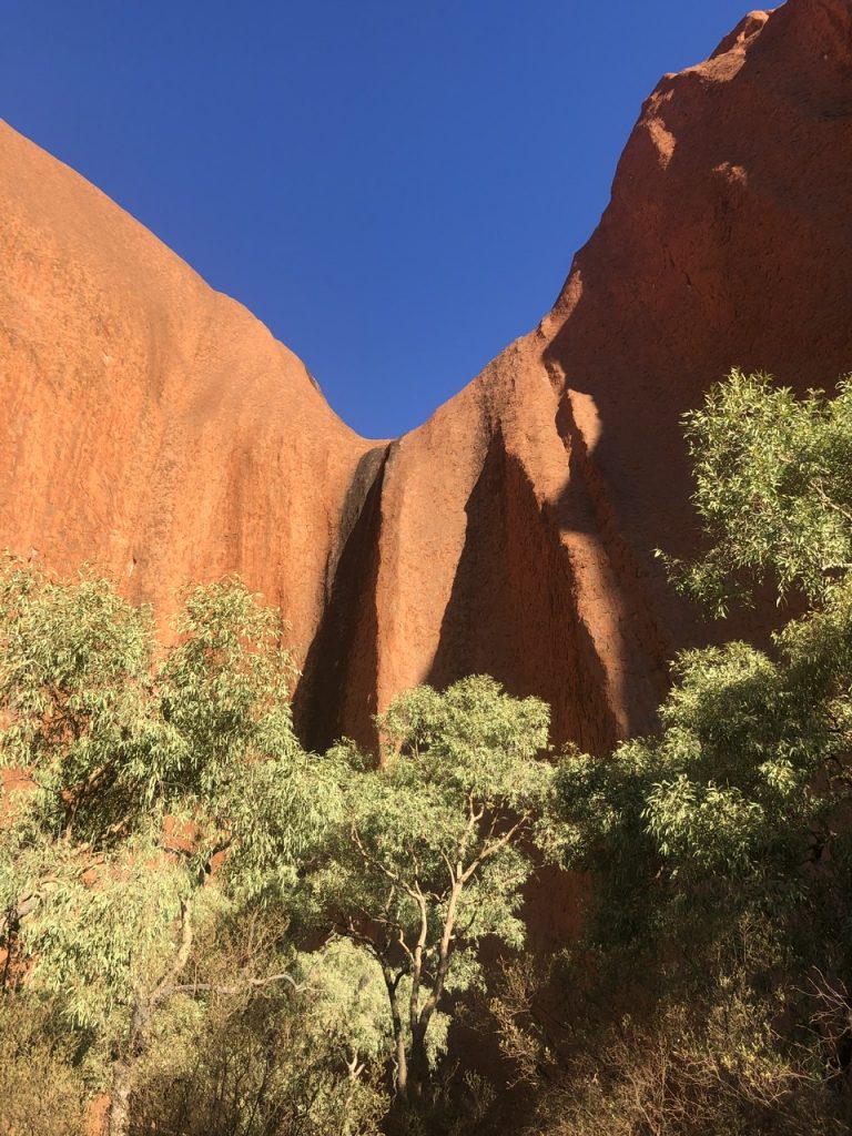 adventure travel blogger Erica Rascon explores Kantju Gorge at Uluru