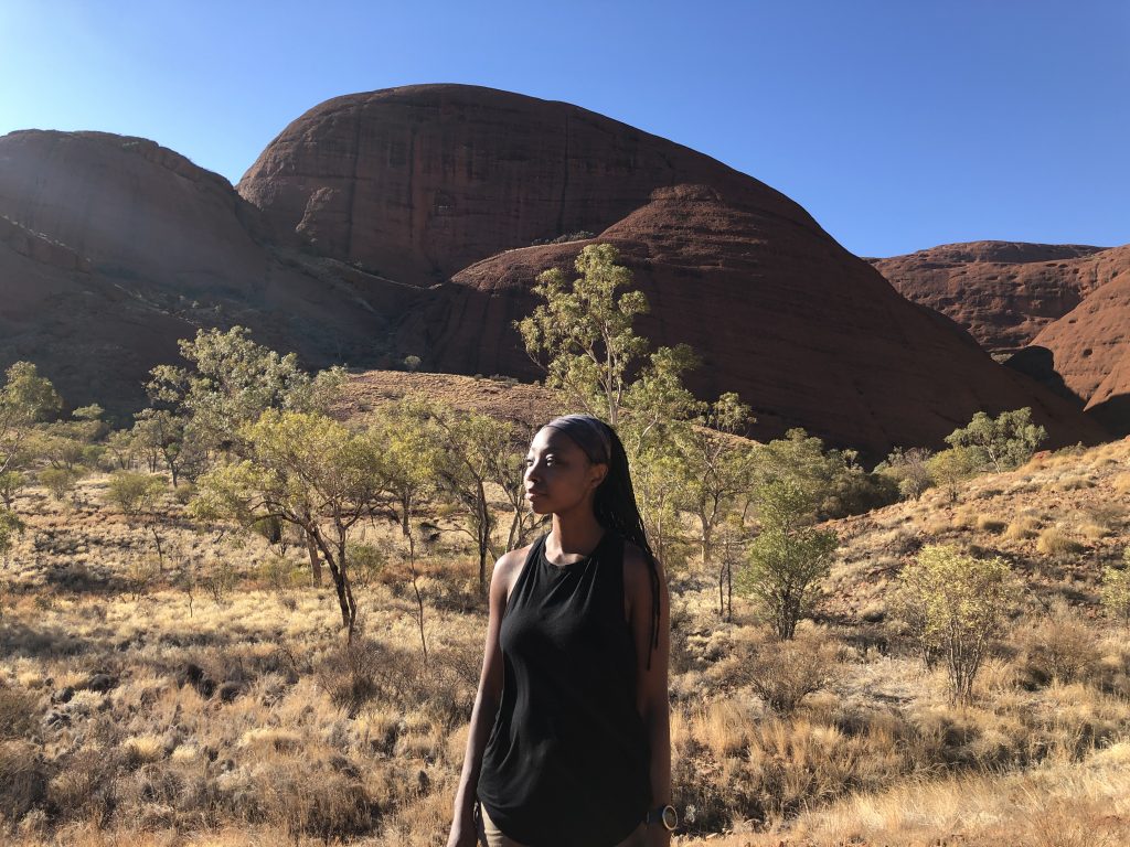 adventure travel blogger Erica Rascon hikes Kata Tjuta 